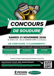 Lire la suite à propos de l’article Concours de soudure 3ème édition le samedi 21 novembre 2026