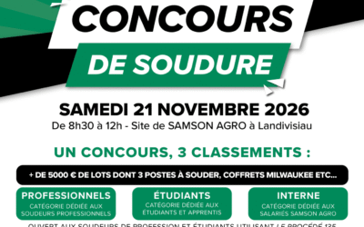 Concours de soudure 3ème édition le samedi 21 novembre 2026